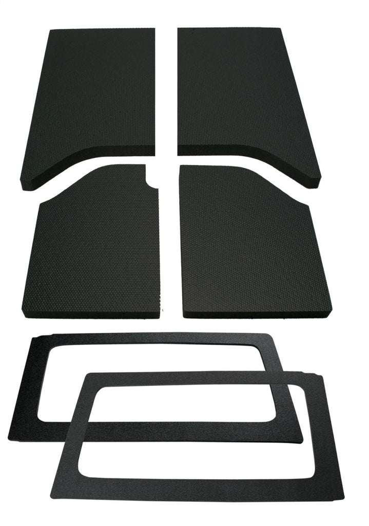 DEI 11-18 Jeep Wrangler JK 2-Door Boom Mat Complete Headliner Kit - 6 Piece - Black-Hard Top Accessories-DEI