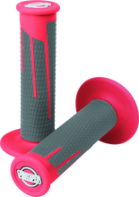 Load image into Gallery viewer, PTR021687-ProTaper Full Diamond Clamp-On Grips - Red/Dark Gray-Grips-ProTaper
