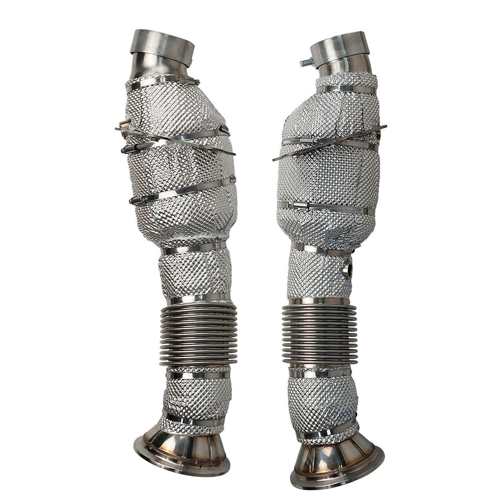 FS.FER.296.SC-Fabspeed Ferrari 296 GTS / GTB and SPIDER HJS German Sport Catalytic Converters (2023+)-Fabspeed Motorsport