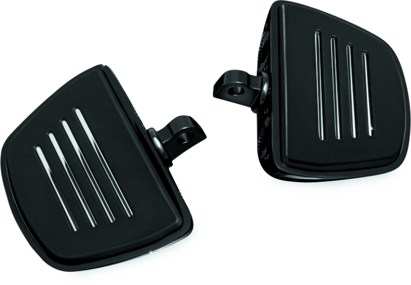 KUR7578-Kuryakyn Premium Mini Boards With Male Mount Adapters Black-Running Boards-Kuryakyn