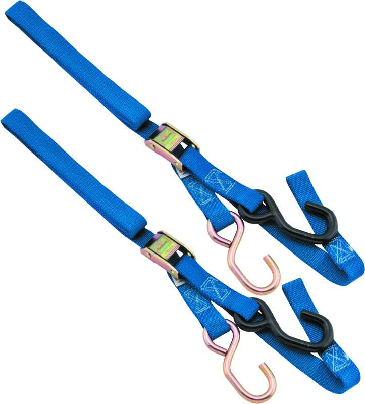 BKM100515-BikeMaster Tiedown Integrated Softhook - Blue-Cargo Tie-Downs-Bike Master