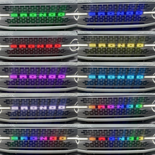Load image into Gallery viewer, broncoflowemblem-Bronco LED Emblem: (Multicolor)-Illuminated LED Emblems-RGB Halo Kits