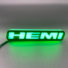 Load image into Gallery viewer, -Hemi LED Badge: (Multicolor)-Illuminated LED Emblems-RGB Halo Kits