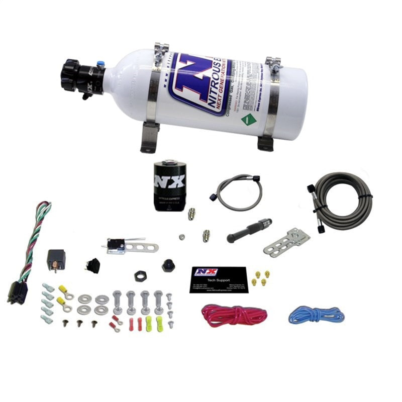 NEX21000-05-Nitrous Express Dry EFI Single Nozzle Nitrous Kit (35-150HP) w/5lb Bottle-Nitrous Systems-Nitrous Express