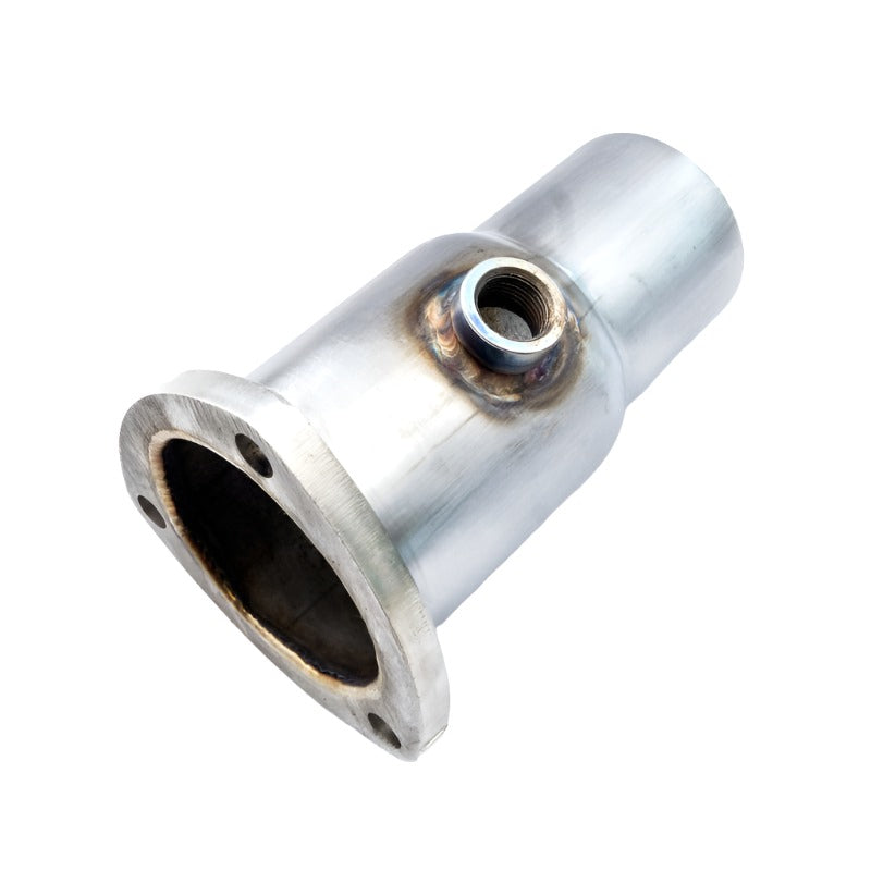 SSWHCA3.52.5O2-Stainless Works Collector Adapter 3-Bolt 3-1/2in OD Tubing 2-1/2in OD Outlet + O2 Bung-Exhaust Collector-Stainless Works
