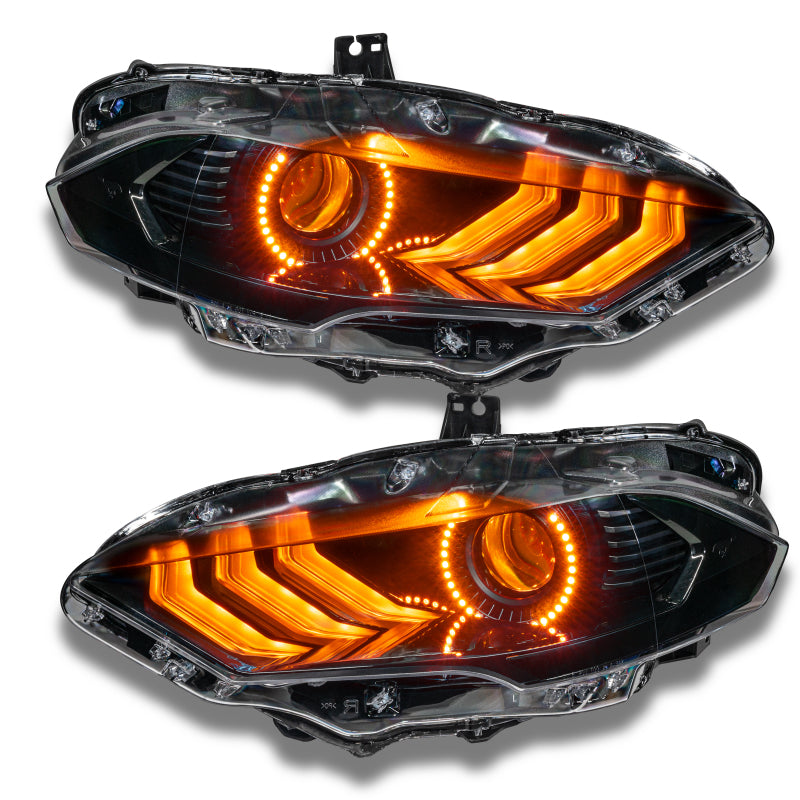 ORL1446-332-Oracle 18-21 Ford Mustang Dynamic DRL w/ Halo Kit & Sequential Turn Signal - ColorSHIFT SEE WARRANTY-Headlights-ORACLE Lighting