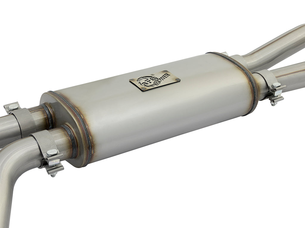 aFe aFe POWER Rebel Series 2-1/2in 409 SS Cat Back Exhaust w/ Black Tips 16-17 Nissan Titan V8 5.6L