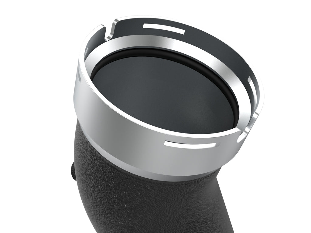 aFe aFe 20-23 GM Diesel Trucks V8 6.6L L5P BladeRunner 3.5in Aluminum Cold Charge Pipe - Black