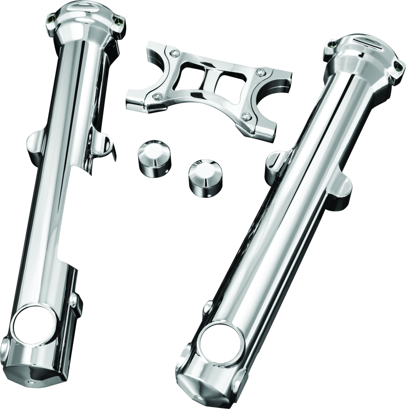 KUR7202-Kuryakyn Fork Skins For 04-Up XL Chrome-Exterior Trim-Kuryakyn