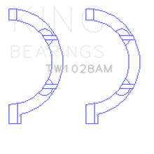 Load image into Gallery viewer, KINGTW1028AM-King Chrysler Pentastar 3.6L ERB V6 Thrust Washer Set-Bearings-King Engine Bearings