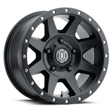 Load image into Gallery viewer, ICO1818905560SB-ICON Rebound 18x9 5x150 25mm Offset 6in BS 110.1mm Bore Satin Black Wheel-Wheels - Cast-ICON