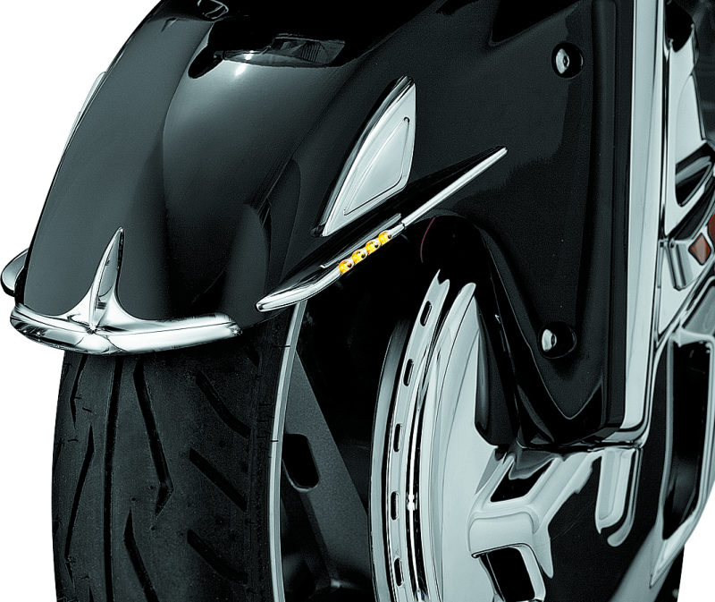 KUR7321-Kuryakyn Front Fender Tip 01-17 Honda GL1800 Chrome-Exterior Trim-Kuryakyn