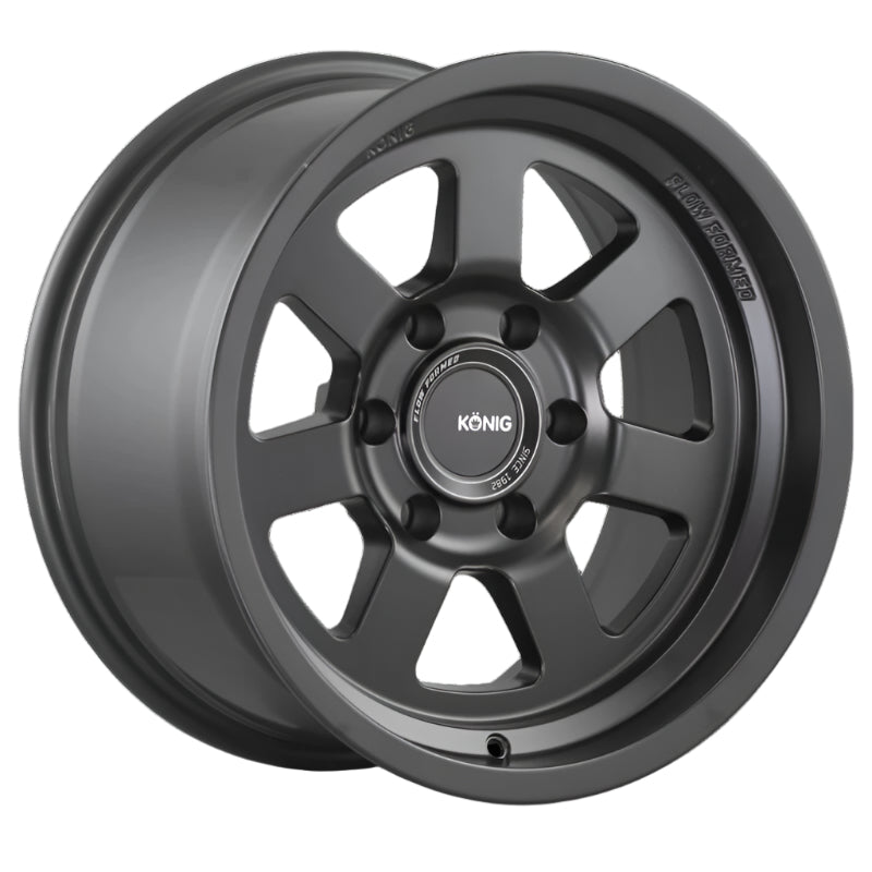 KNGH2876139N65-Konig HT2 17X8.5 6X139.7 ET-6 Matte Black-Wheels - Cast-Konig
