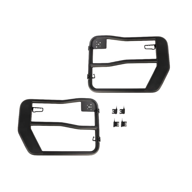RUG11509.31-Rugged Ridge Fortis Tube Doors Front 07-18 Jeep Wrangler JK-Doors-Rugged Ridge