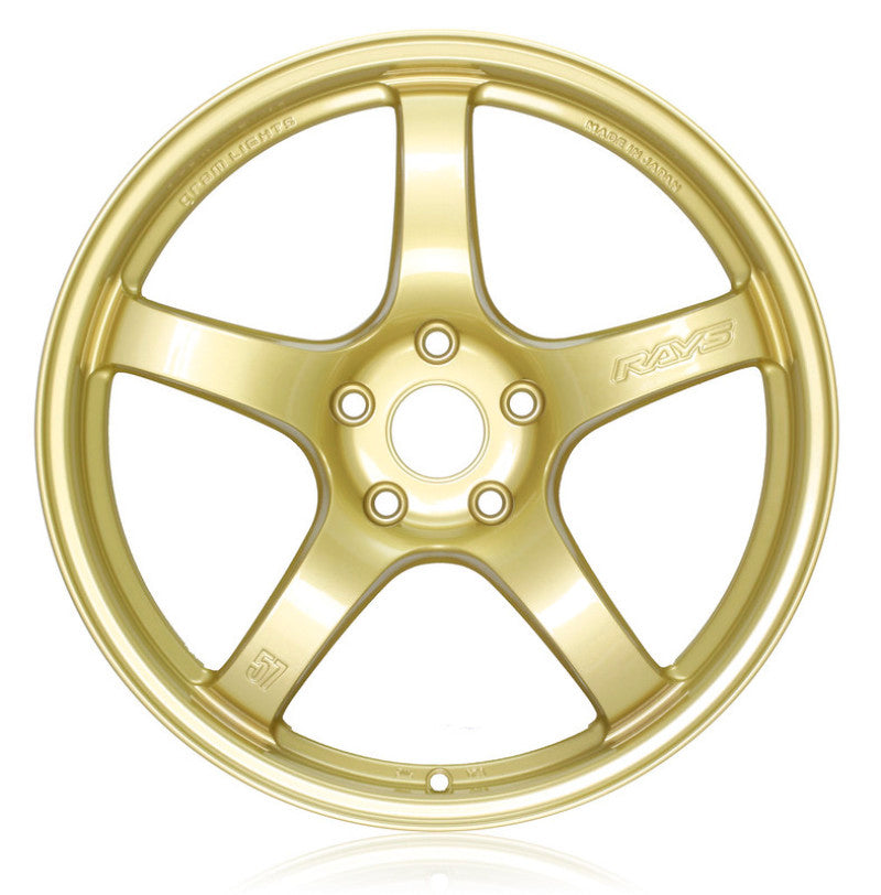 GLSWGCRX38EEGP-Gram Lights 57CR 18x9.5 +38 5x114.3 E8 Gold Wheel (Min Order Qty 20)-Wheels - Cast-Gram Lights