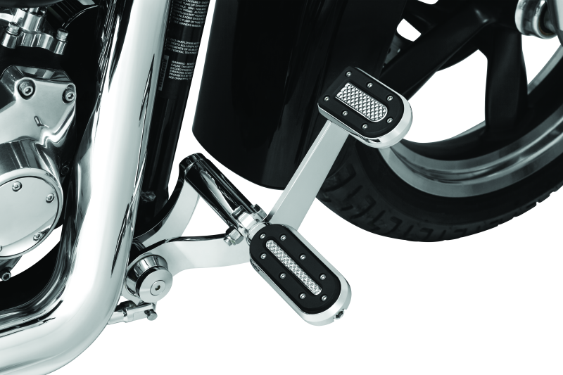 KUR7031-Kuryakyn Heavy Industry Pegs With Adapters Chrome-Footpegs-Kuryakyn