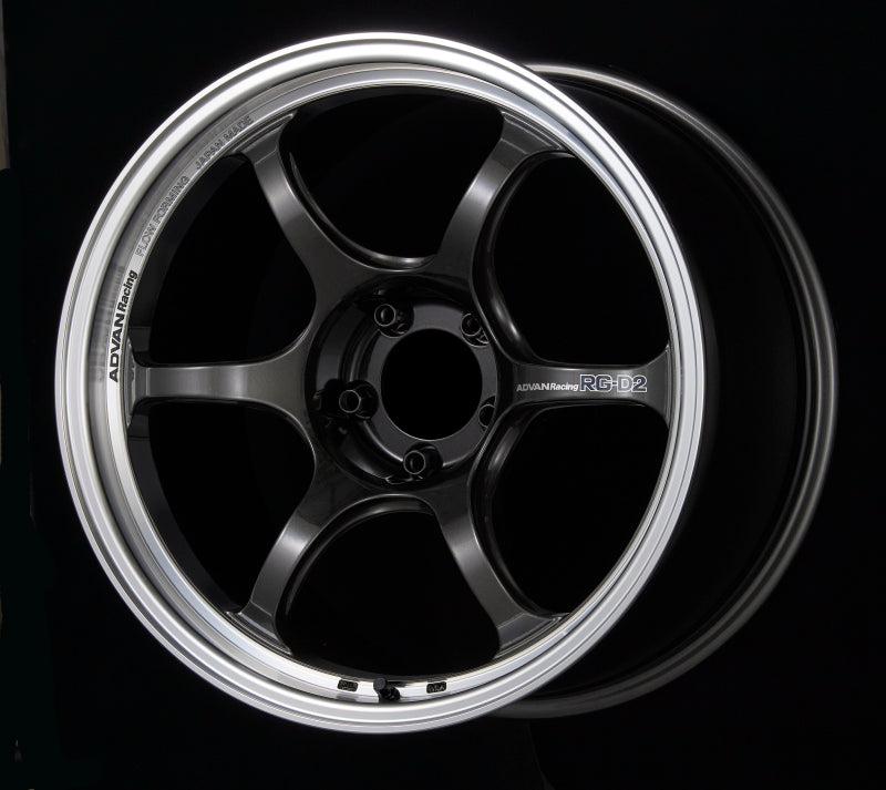 AVNYAT8J35EMBG-Advan RG-D2 18x9.5 +35 5-114.3 Machining & Black Gunmetallic Wheel-Wheels - Cast-Advan