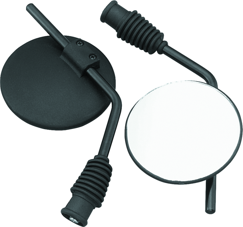 BKM601118-BikeMaster Universal Enduro Mirror Yamaha 10mm - Each - Black-Side Mirrors-Bike Master