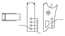 Load image into Gallery viewer, RID70010122-Ridetech Weld On Rear Axle Bracket for Bolt-On 4 Link-Brackets-Ridetech