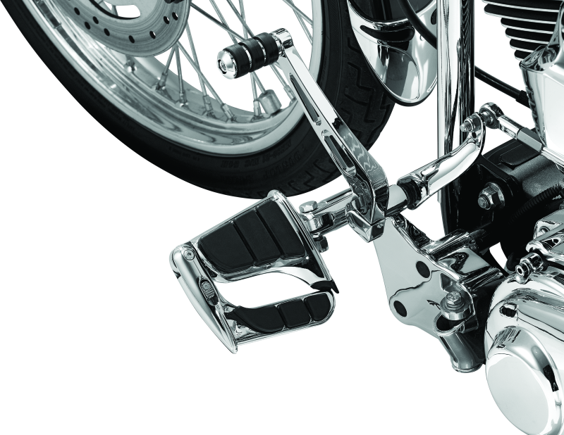 KUR4466-Kuryakyn Swingwing Peg With Male Mount Adapter Chrome-Footpegs-Kuryakyn