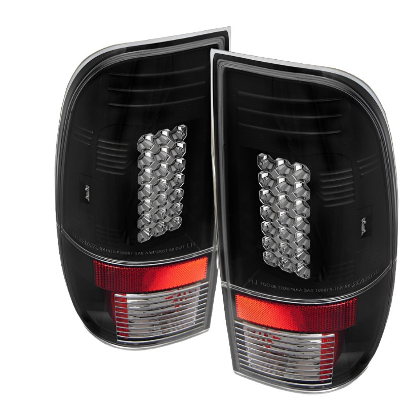 SPY5003461-Spyder Ford F150 side 97-03/F250/350/450 Super Duty 99-07 LED Tail Lights Blk ALT-YD-FF15097-LED-BK-Tail Lights-SPYDER