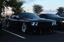 Load image into Gallery viewer, Oracle 15-21 Dodge Challenger Dynamic Surface Mount Headlight Halo Kit - ColorSHIFT - Dynamic-Fog Lights-ORACLE Lighting