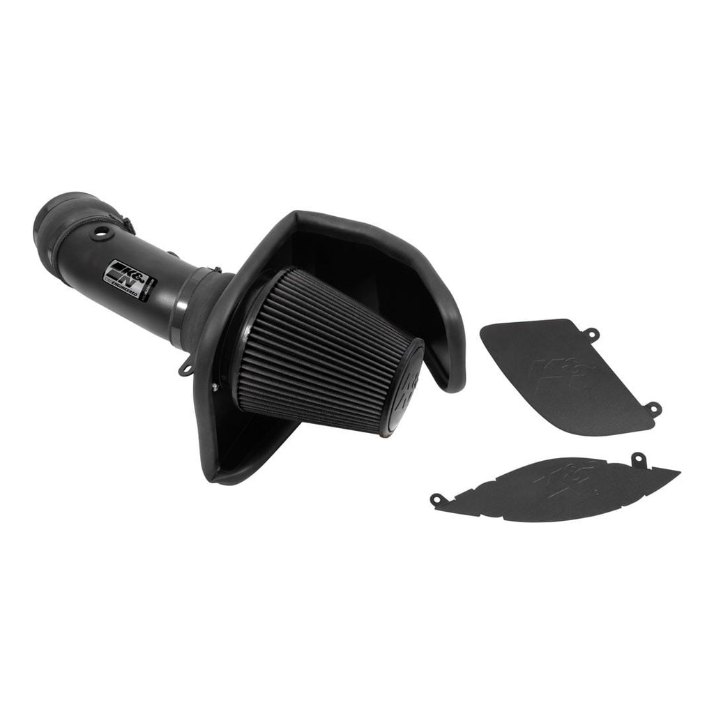 KNN30-2553TTK-K&N 17-23 Dodge Charger/Challenger Hellcat SC 6.2L V8 DRYFLOW Performance Air Intake System-Cold Air Intakes-K&N Engineering