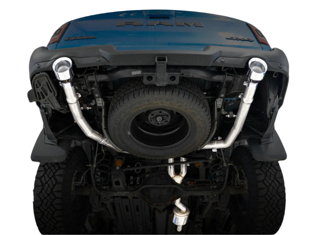 AWE 0FG Exhaust for 2019-2025 Ram 1500 5.7L HEMI #3015-33005 Chrome Silver Tips