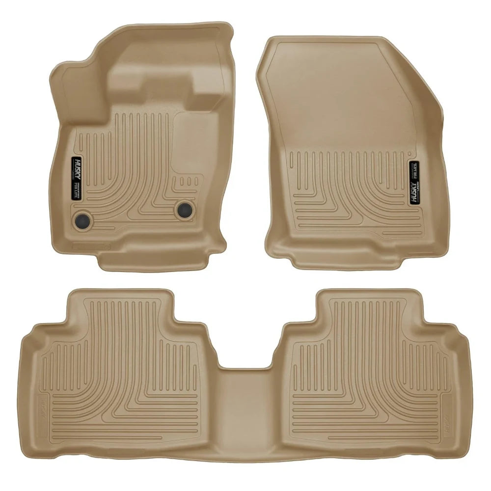 Husky Liners 2015 Ford Edge WeatherBeater Front & 2nd Row Combo Tan Floor Liners - Husky Liners HSL98783