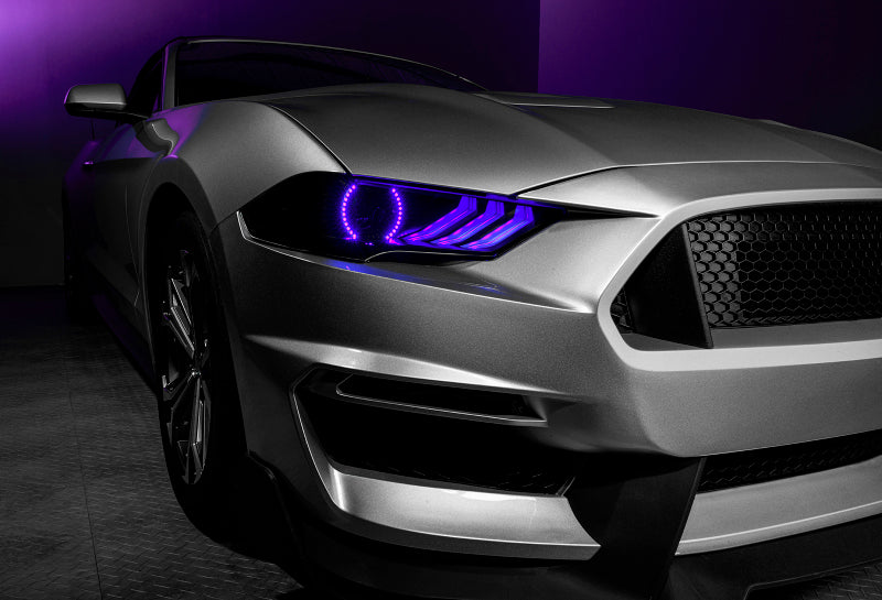 ORL1446-332-Oracle 18-21 Ford Mustang Dynamic DRL w/ Halo Kit & Sequential Turn Signal - ColorSHIFT SEE WARRANTY-Headlights-ORACLE Lighting