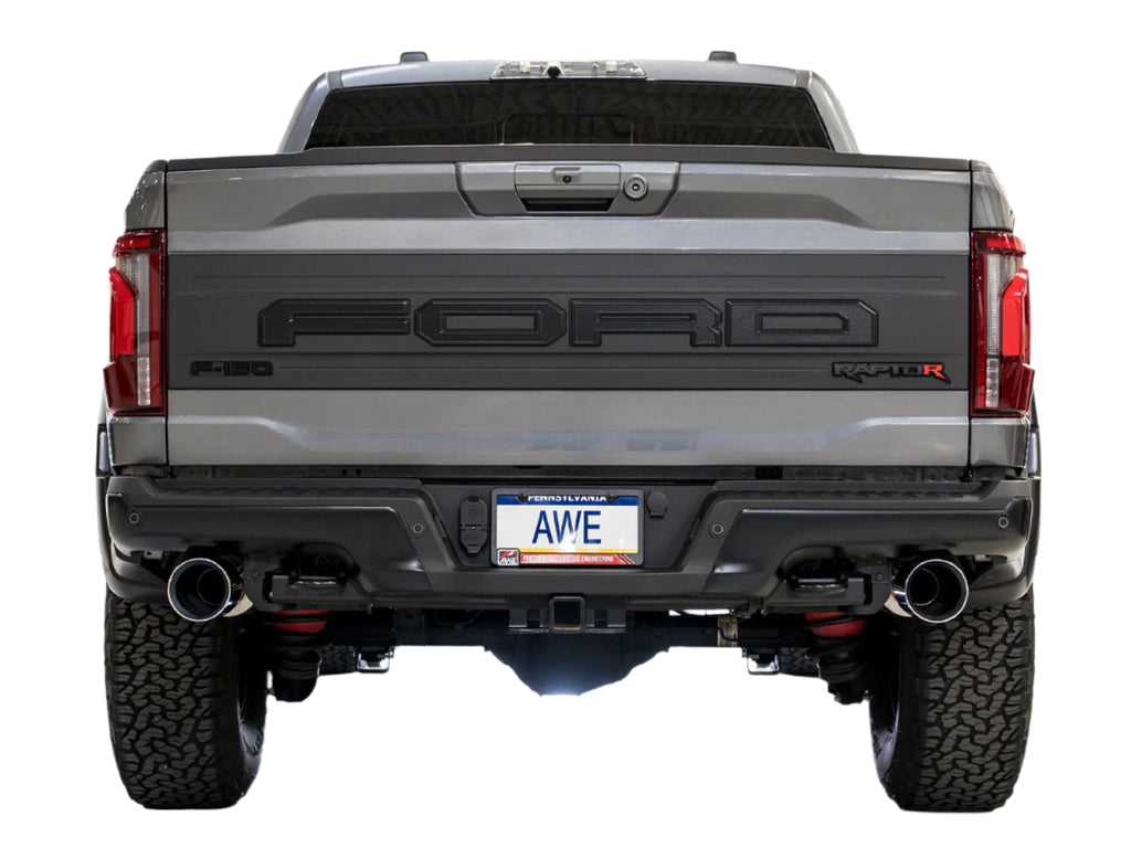AWE3025-32852-AWE Gen 3 Raptor R SwitchPath Exhaust - Chrome Silver Tips-Catback-AWE Tuning