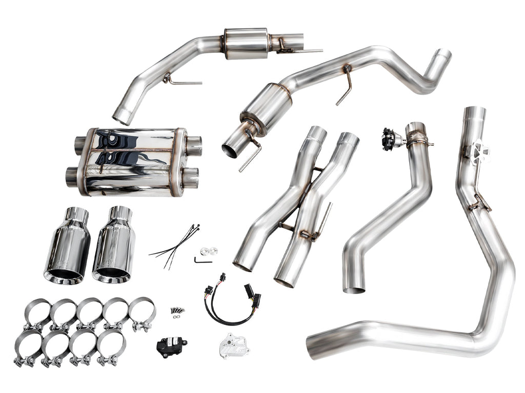 AWE3025-32852-AWE Gen 3 Raptor R SwitchPath Exhaust - Chrome Silver Tips-Catback-AWE Tuning