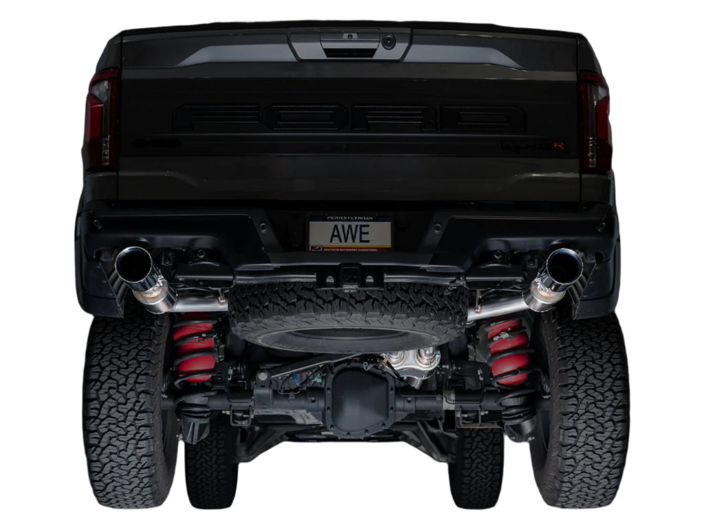 AWE3025-32852-AWE Gen 3 Raptor R SwitchPath Exhaust - Chrome Silver Tips-Catback-AWE Tuning