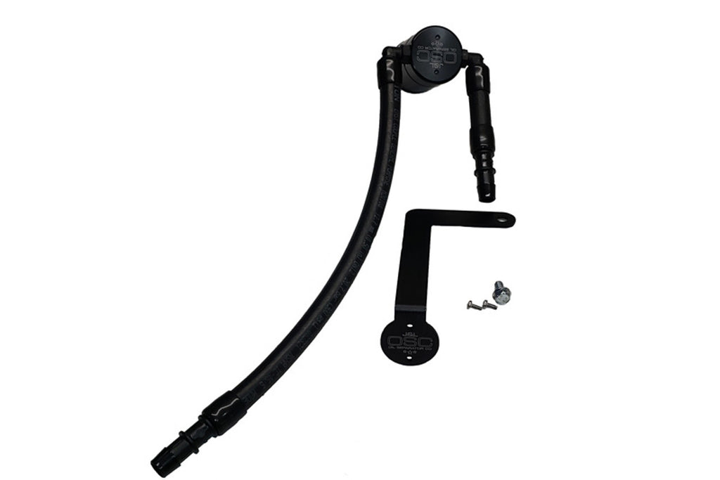 J&L 03-04 Mercury Marauder Passenger Side Oil Separator 3.0 - Black Anodized - Black Ops Auto Works
