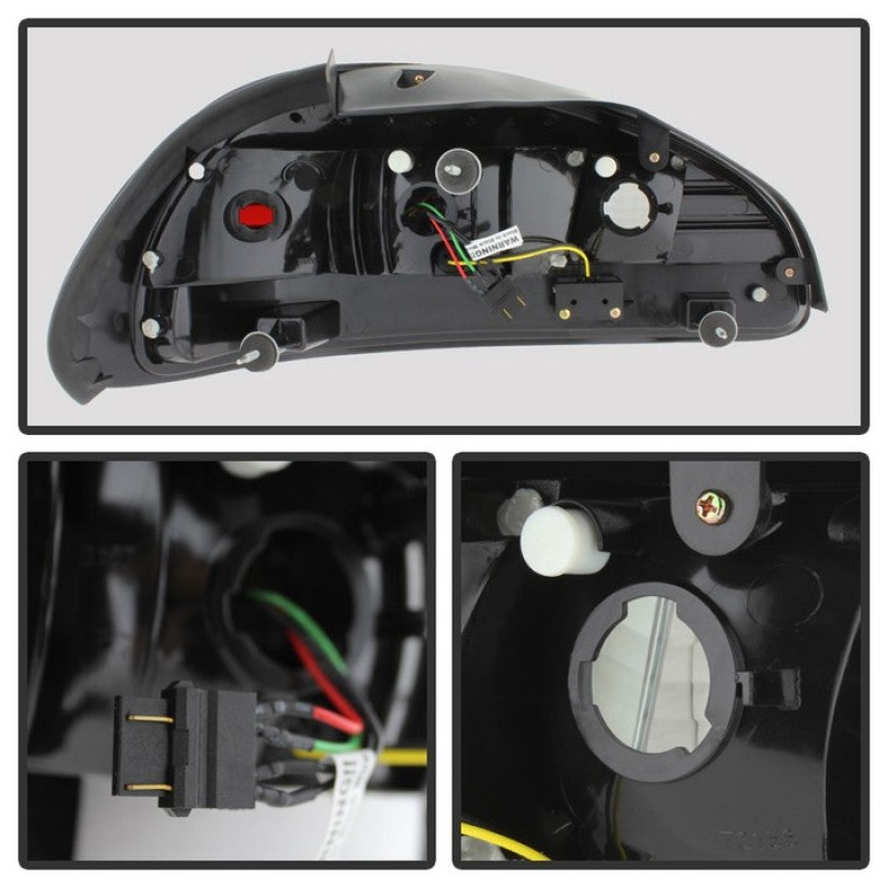 SPY5007148-Spyder Pontiac Grand Prix 97-03 LED Tail Lights Black ALT-YD-PGP97-LED-BK-Tail Lights-SPYDER