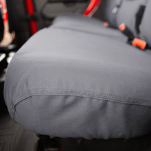 Load image into Gallery viewer, Covercraft Carhartt SeatSaver second row bench seat cover installed in 2019-2024 Ford F-250, super cab configuration