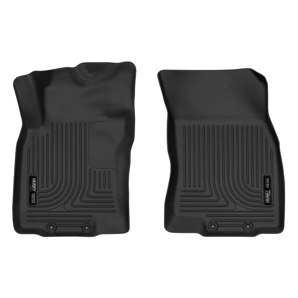 Husky Liners 14-18 Nissan Rogue / 14-15 Nissan X-Trail X-Act Contour Black Front Floor Liners - Husky Liners HSL52151