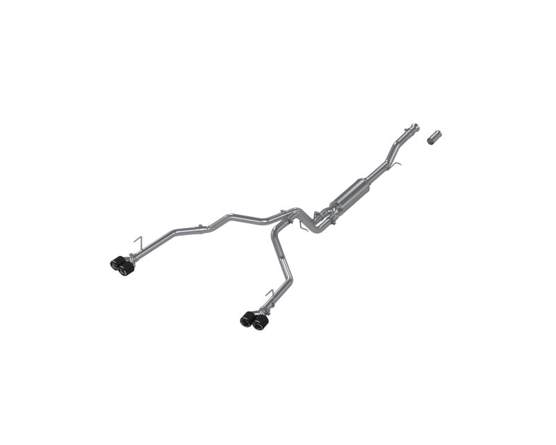MBRPS50593CF-MBRP 21-24 Chevrolet Surburban XL 5.3L 3in T304 SS 2.5in Dual Split Carbon Fiber Cat-back-Catback-MBRP
