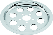 Load image into Gallery viewer, BKC493393-Bikers Choice 84-99 Big Twin Chrome Pulley Cover 70 Tooth Replaces H-D 91733-85-Engine Covers-Bikers Choice