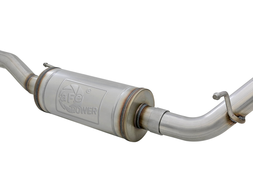 aFe aFe Rebel Series 2.5in 409 SS Cat-Back Exhaust w/ Polished Tips 07+ Jeep Wrangler (JK) V6 3.6L/3.8L