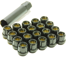 Load image into Gallery viewer, Wheel Mate Muteki deep black open end lug nuts retail box