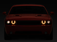 Load image into Gallery viewer, RAXCH3761-Raxiom 08-14 Dodge Challenger Halo Projctr Headlights w/Sequential Turn Signals-Blk Hsng(Clear Lens)-Headlights-Raxiom