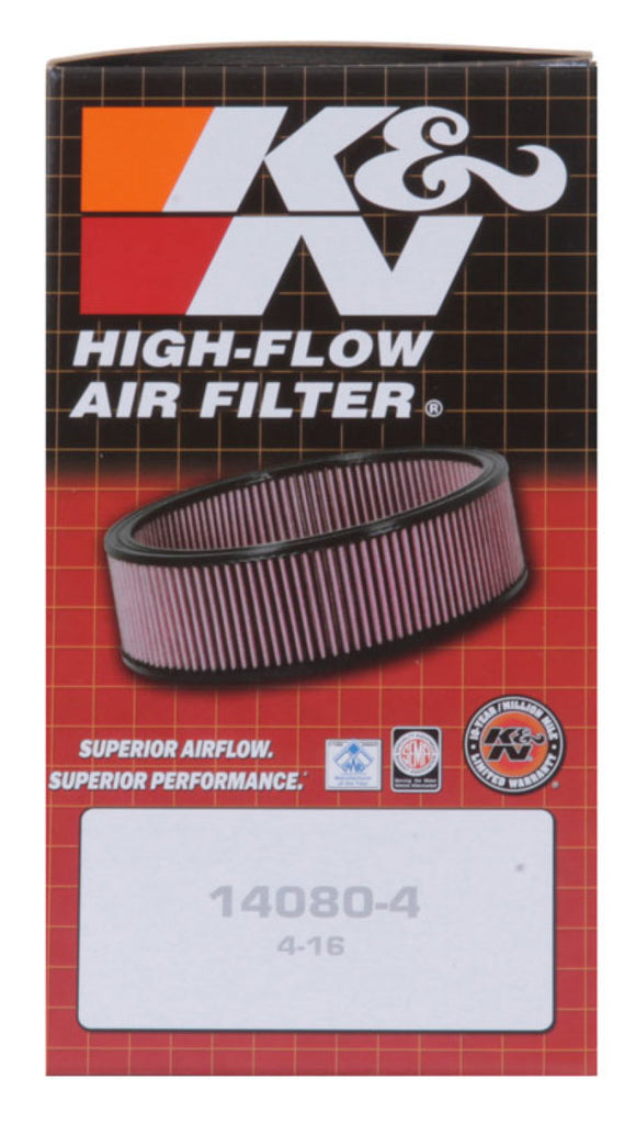 K&N 56-1400 Custom Racing Air Cleaner Assembly - 4.5-Inch ID, 5.875-Inch OD, 1.75-Inch Filter - image 6