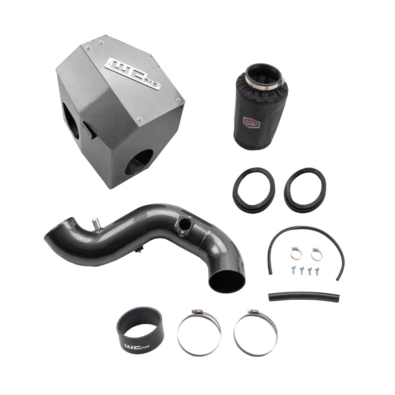 Wehrli 13-18 Cummins 6.7L Intake Kit 4in - Semi-Gloss Black-Cold Air Intakes-Wehrli