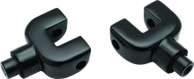Load image into Gallery viewer, KUR8927-Kuryakyn Splined Passenger Peg Adapter Indian Black-Footpegs-Kuryakyn