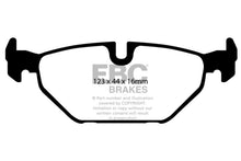 Load image into Gallery viewer, EBCDP41405R-EBC 99-01 Saab 9-5 2.3 Turbo (Aero) Yellowstuff Rear Brake Pads-Brake Pads - Performance-EBC