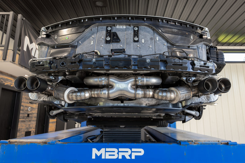 MBRPS70413CF-MBRP 20-24 Chevrolet Corvette C8 3in Active Cat Back Quad Split Rear Exit Exhaust w/ AFM Sims-Catback-MBRP