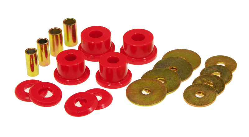 PRO13-102-Prothane 90-94 Mitsubishi Eclipse Subframe Mount Kit - Red-Bushing Kits-Prothane