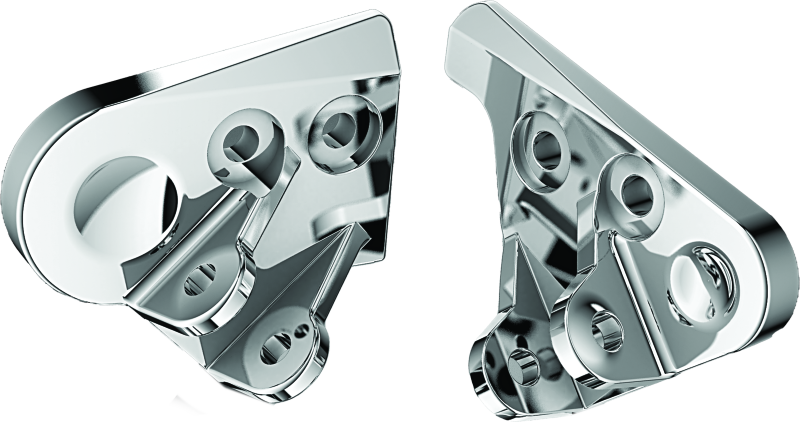 KUR4544-Kuryakyn Driver Peg Mounts GL1800 Chrome-Footpegs-Kuryakyn