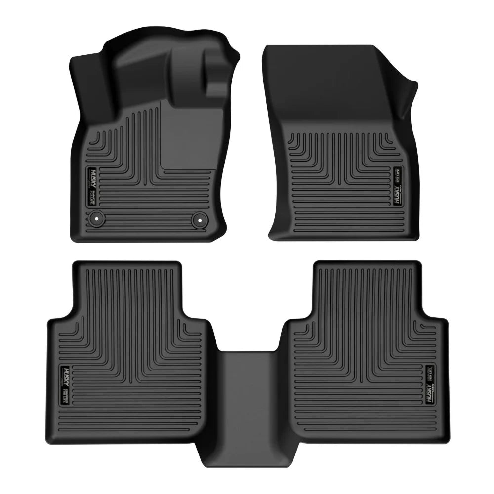 Husky Liners 18-22 Volkswagen Tiguan Weatherbeater Black Front & 2nd Seat Floor Liners - Husky Liners HSL95231